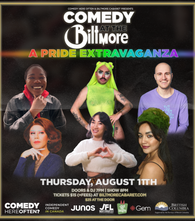 Aug 11th - Comedy at the Biltmore - Pride